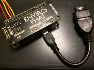 Envirohat on the Rpi0